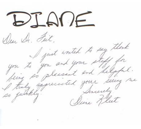 Letter from Diane