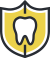 Animated tooth on a shield