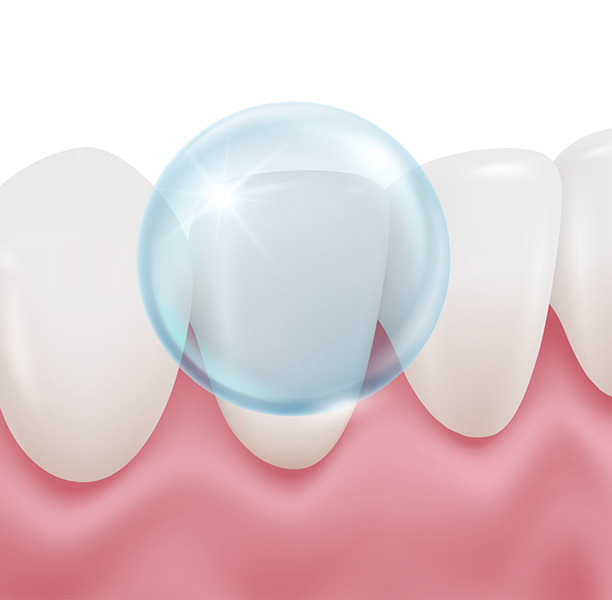 Illustration of a sparkling clean tooth