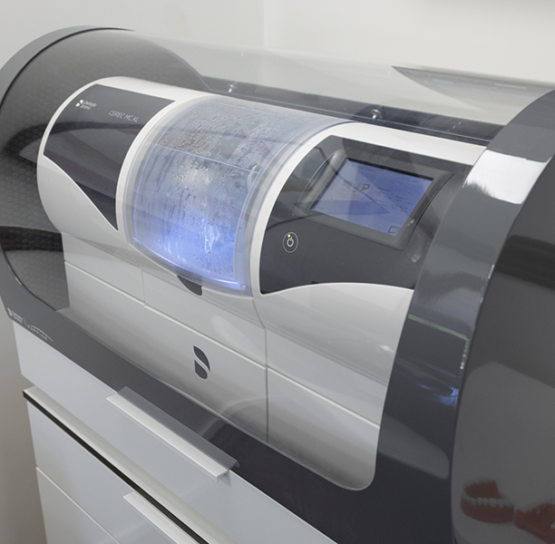 Milling machine in a dental office