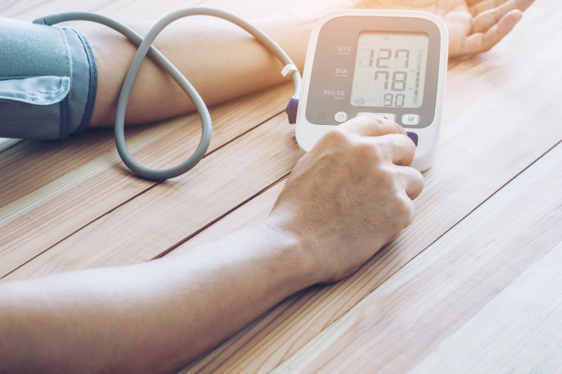 person checking blood pressure in Boca Raton