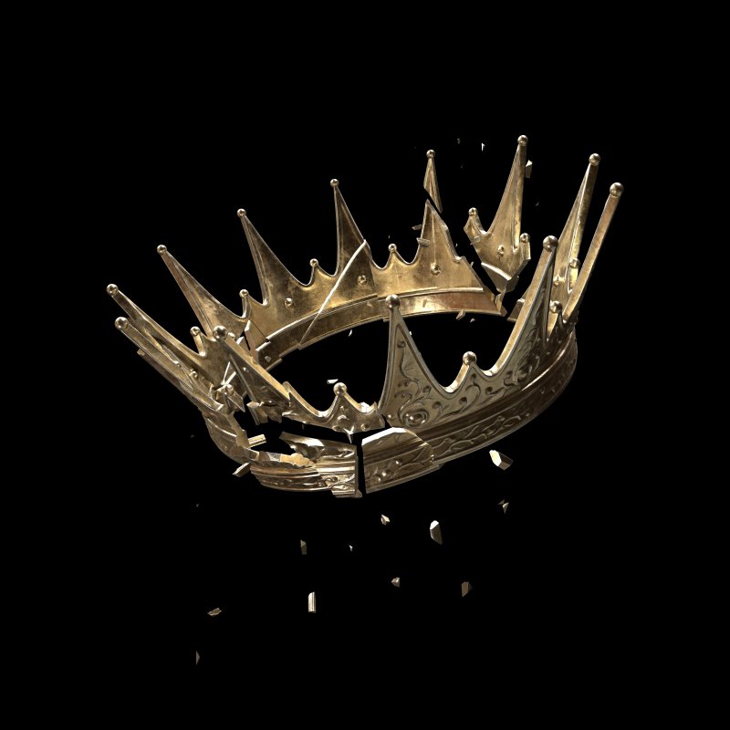 image of a broken crown