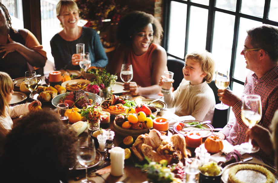 Family holiday dinner